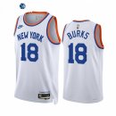 Camisetas NBA de New York Knicks Alec Burks Blanco Classic 2021-22