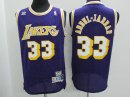 Camisetas NBA de Kareem Abdul Jabbar Los Angeles Lakers Púrpura