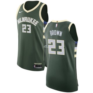 Camisetas NBA de Sterling Brown Milwaukee Bucks Verde Icon 17/18