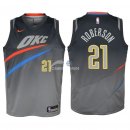 Camisetas de NBA Ninos Oklahoma City Thunder Andre Roberson Nike Gris Ciudad 2018