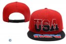 Snapbacks Caps NBA De USA Flag Rojo Negro