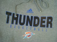 Sudaderas Con Capucha NBA Oklahoma City Thunder Gris