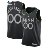 Camisetas NBA Minnesota Timberwolves Personalizada Negro Ciudad 2020