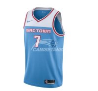 Camisetas NBA de Skal Labissiere Sacramento Kings Nike Azul Ciudad 18/19