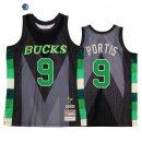 Camisetas NBA Milwaukee Bucks NO.9 Bobby Portis Verde Hardwood Classics 2022-23
