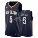 Camisetas NBA de Trevon Bluiett New Orleans Pelicans Marino Icon 2018