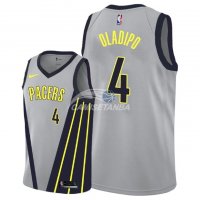 Camisetas de NBA Ninos Indiana Pacers Victor Oladipo Nike Gris Ciudad 18/19
