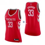 Camisetas NBA Mujer Ryan Anderson Houston Rockets Rojo Icon 17/18