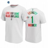 T-Shirt NBA Phoenix Suns Devin Booker Blanco 2020-21