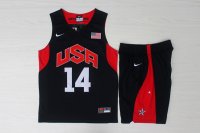 Camisetas NBA de Anthony Davis USA 2012 Negro