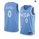 Camisetas NBA de Jeff Teague Minnesota Timberwolves Nike Azul Ciudad 19/20