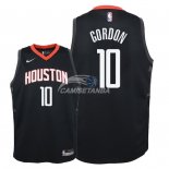 Camisetas de NBA Ninos Houston Rockets Eric Gordon Negro Statement 2018