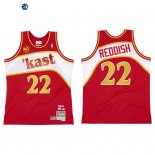 Camisetas NBA Atlanta Hawks Cam Reddish BR Remix Kast Rojo Hardwood Classics