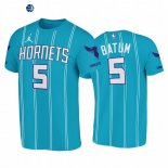 T-Shirt NBA Charlotte Hornets Nicolas Batum Double Pinstripes Azul Icon 2020-21