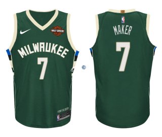 Camisetas NBA de Thon Maker Milwaukee Bucks Verde 17/18
