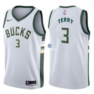 Camisetas NBA de Jason Terry Milwaukee Bucks Blanco Association 17/18