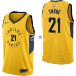 Camisetas NBA de Thaddeus Young Indiana Pacers Amarillo Statement 17/18