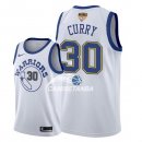 Camisetas NBA Golden State Warriors Stephen Curry 2018 Finals Retro Blanco