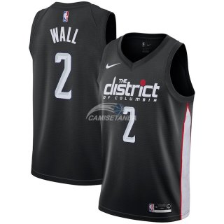 Camisetas de NBA Ninos Washington Wizards John Wall Nike Negro Ciudad 18/19