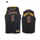 Camisetas de NBA Ninos Edición ganada Los Angeles Lakers Talen Horton Tucker Negro 2021