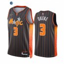 Camisetas NBA Nike Orlando Magic NO.3 Chuma Okeke 75th Negro Ciudad 2021-22