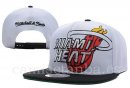 Snapbacks Caps NBA De Miami Heat Blanco Negro