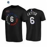 T-Shirt NBA New York Knicks Elfrid Payton Never Sleep Negro Ciudad 2020-21