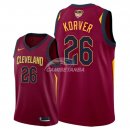 Camisetas NBA Cleveland Cavaliers Kyle Korver 2018 Finales Rojo Icon Parche
