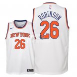 Camisetas de NBA Ninos New York Knicks Mitchell Robinson Blanco Association 2018