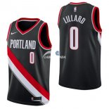 Camisetas NBA de Damian Lillard Portland Trail Blazers Negro Icon 17/18
