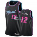 Camisetas NBA de Emanuel Terry Miami Heat Negro Ciudad 18/19