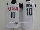 Camisetas NBA de Kyrie Irving USA 2016 Blanco