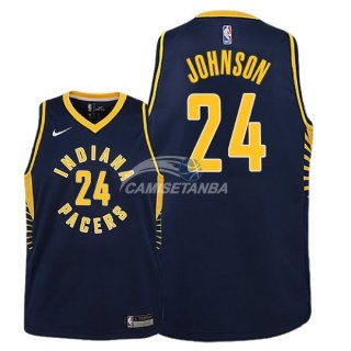 Camisetas de NBA Ninos Indiana Pacers Alize Johnson Marino Icon 18/19