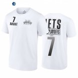 T Shirt NBA Brooklyn Nets NO.7 Kevin Durant Blanco 2022