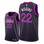 Camisetas NBA de Andrew Wiggins Minnesota Timberwolves Purpura Ciudad 18/19