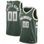 Camisetas NBA Milwaukee Bucks Personalizada Verde Icon 2019-20