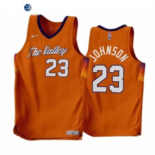 Camisetas NBA Earned Edition Phoenix Suns NO.23 Cameron Johnson Naranja 2022-23