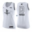Camisetas NBA Mujer James Harden All Star 2018 Blanco