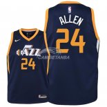 Camisetas de NBA Ninos Utah Jazz Grayson Allen Marino Icon 2018