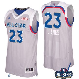 Camisetas NBA de Lebron James All Star 2017 Gris