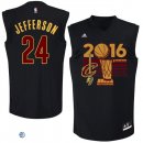 Camisetas NBA Cleveland Cavaliers Richard Jefferson 2016 Finals Negro