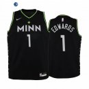 Camiseta NBA Ninos Minnesota Timberwolves Anthony Edwards Negro Ciudad 2020-21