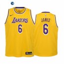Camisetas NBA Ninos Los Angeles Lakers LeBron James Oro Icon 2021-22