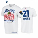 T-Shirt NBA 2021 All Star Joel Embiid Support Black Colleges HBCU Spirit Blanco