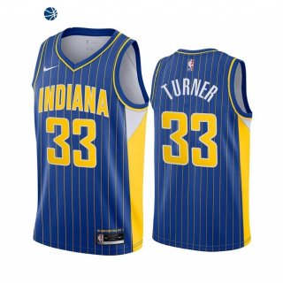 Camiseta NBA de Myles Turner Indiana Pacers Nike Azul Ciudad 2020-21