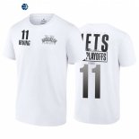 T Shirt NBA Brooklyn Nets NO.11 Kyrie Irving Blanco 2022