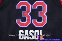 Camisetas NBA de Marc Gasol All Star 2015 Negro