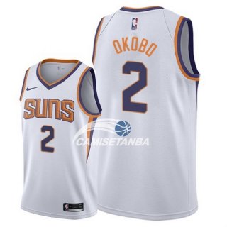 Camisetas NBA de Elie Okobo Phoenix Suns Blanco Association 17/18