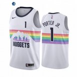 Camiseta NBA de Michael Porter Jr. Denver Nuggets Nike Blanco Ciudad 2020