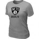 Camisetas NBA Mujeres Brooklyn Nets Nets Gris